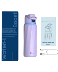 WaterH Boost 24oz morada — botella inteligente de hidratación | H2U Costa Rica
