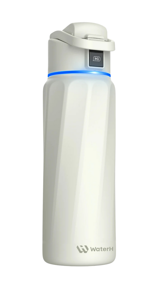 WaterH Boost — Botella Inteligente 32oz color Blanco | Hidratación Automática