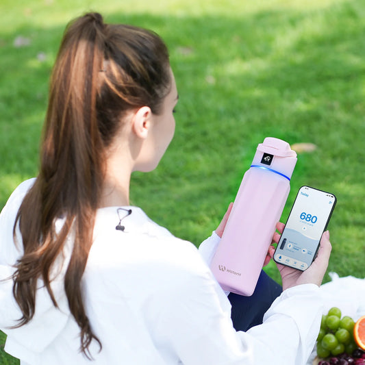 WaterH Boost — Botella Inteligente 32oz color Morada | Hidratación Automática