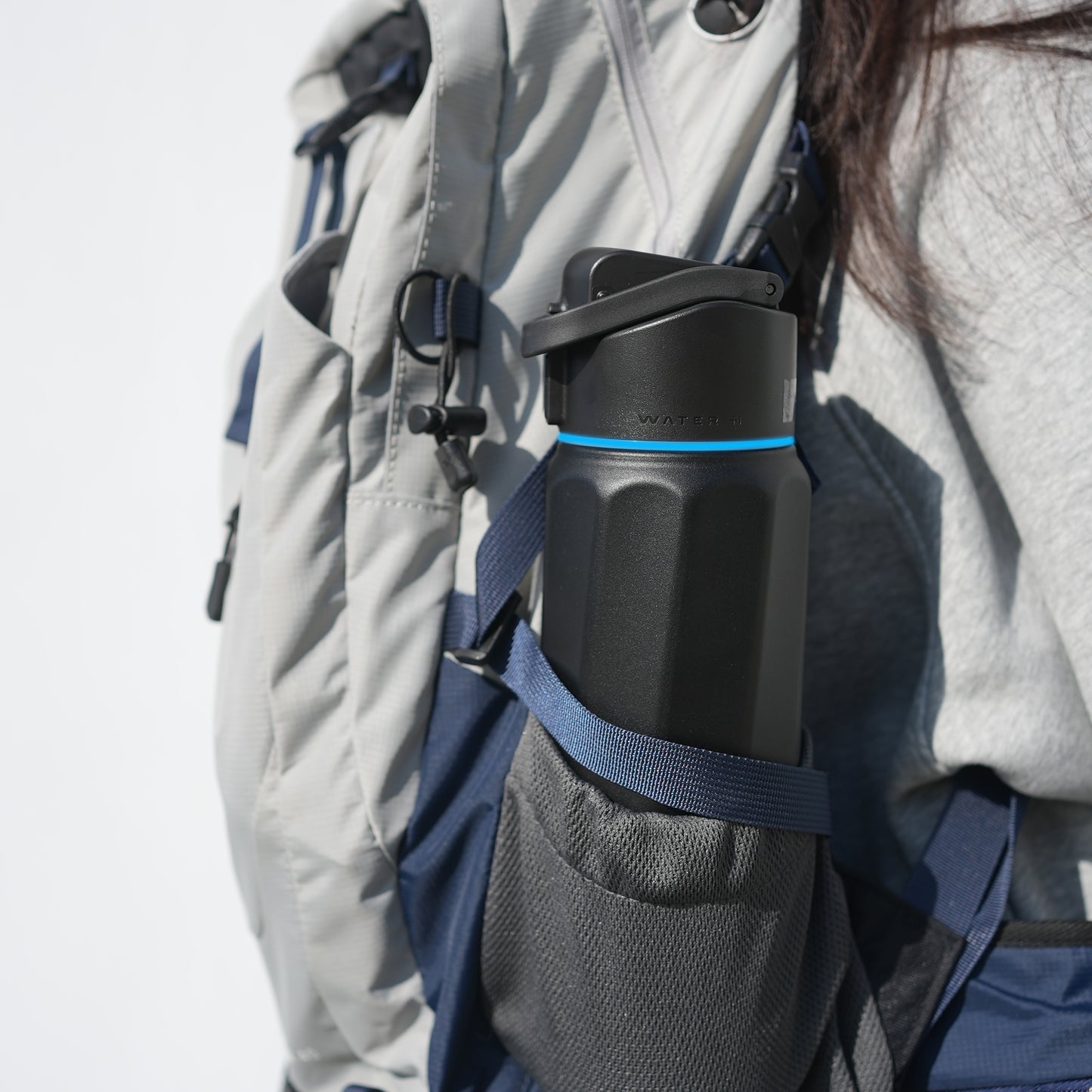 WaterH Boost — Botella Inteligente 32oz color Negro | Hidratación Automática