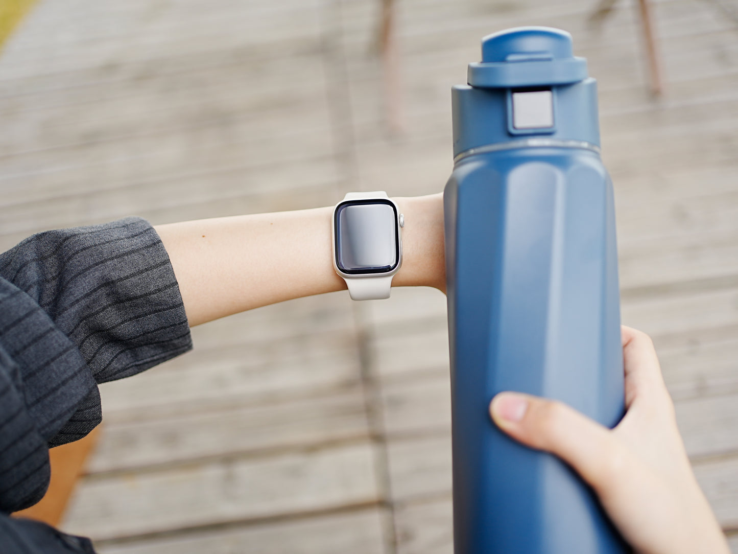 WaterH Boost — Botella Inteligente 32oz color Azul | Hidratación Automática