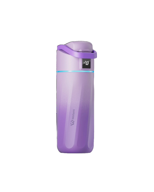 WaterH Kids botella inteligente morada fondo transparente